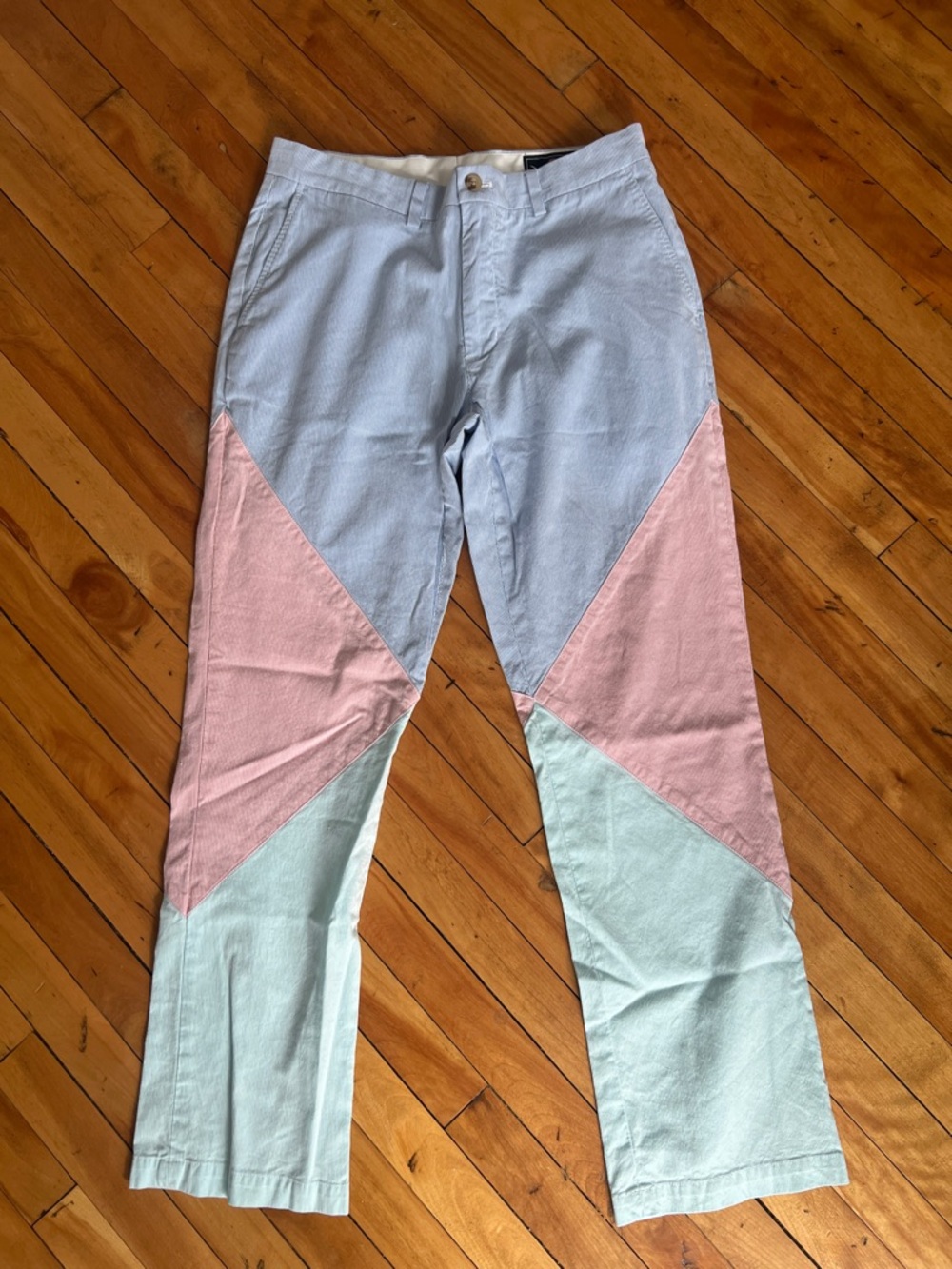 Vineyard Vines Men's Colorblock Pants in Blue, Pink & Mint Kentucky Derby